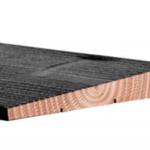 Ca. 60x Zweeds rabat zwart gedompeld, lengte: 400cm